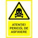 Placuta atentie pericol de asfixiere